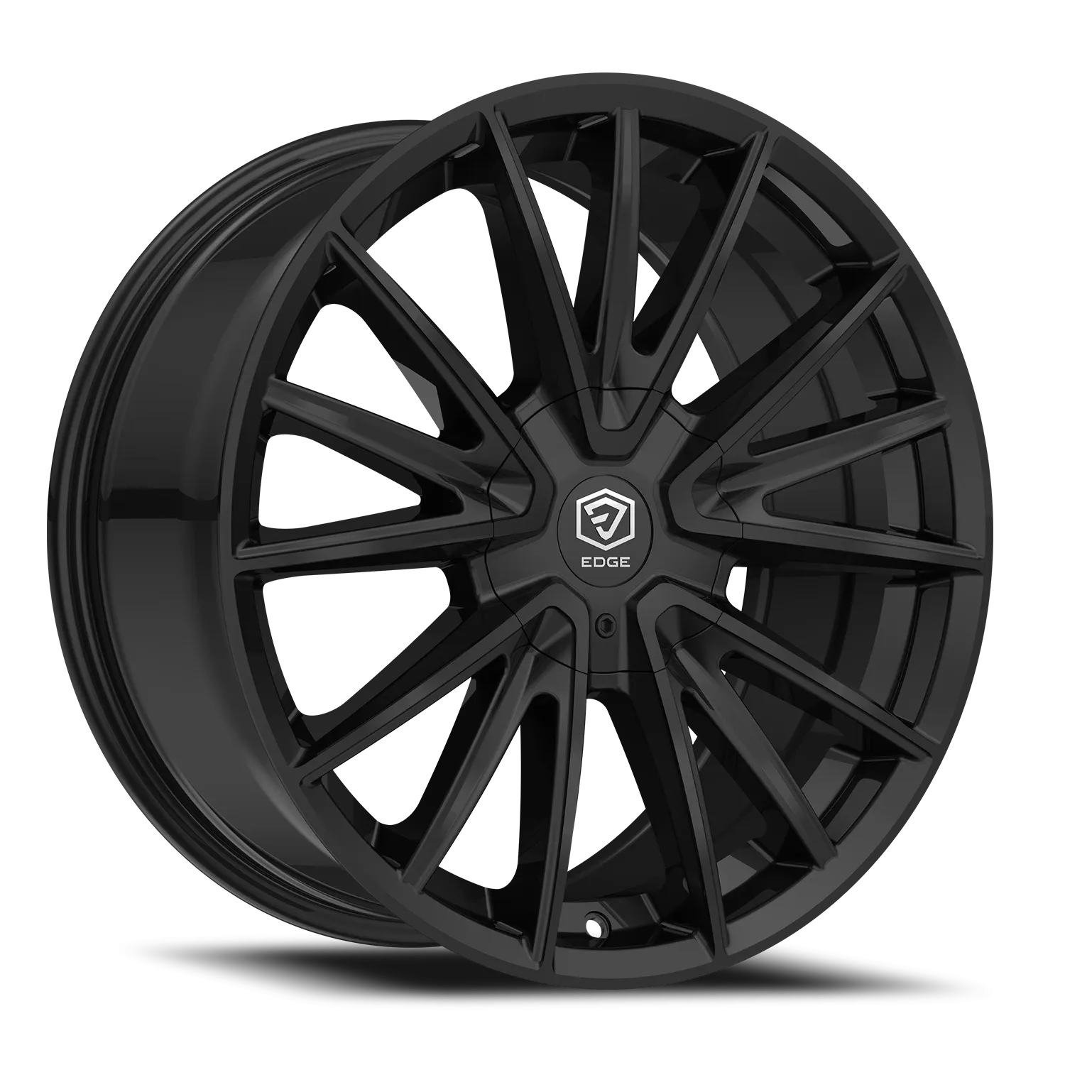 TIS 560BM 20X10 GLOSS BLACK W/MILLED ACCENTS